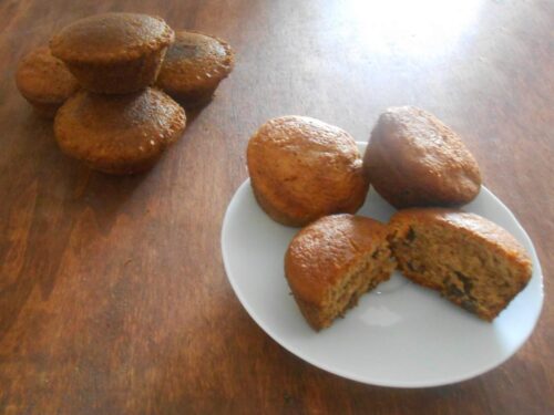 Muffin con farina di castagne